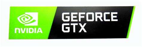 Nvidia Geforce Gtx Sticker 15 X 56mm 5 8″ X 2 1 4″ [1056] Vath Ventures