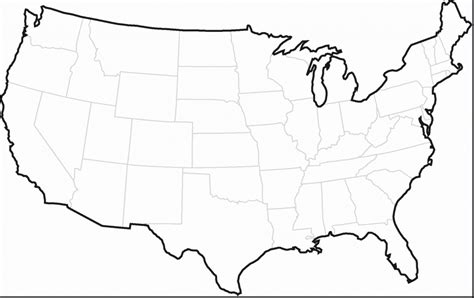 Southern States Blank Map Printable