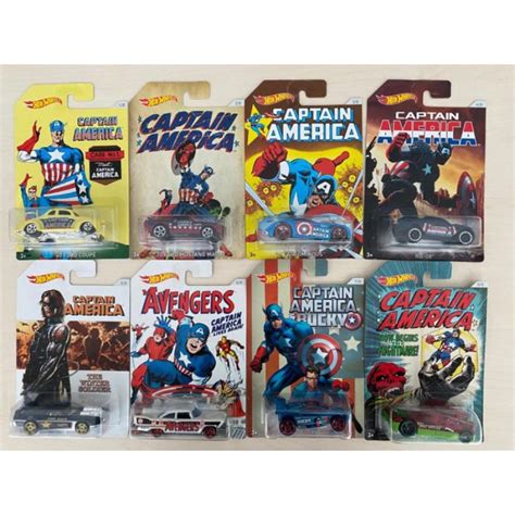 Hot Wheels Captain America Set Complete Shopee Malaysia