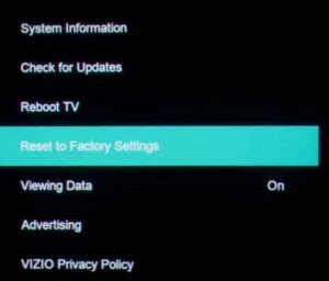 How To Reset Vizio Tv In Seconds Factory Reset Guide