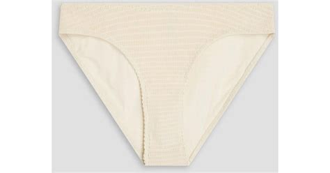 TOTEME Shirred Bikini Briefs In White Lyst
