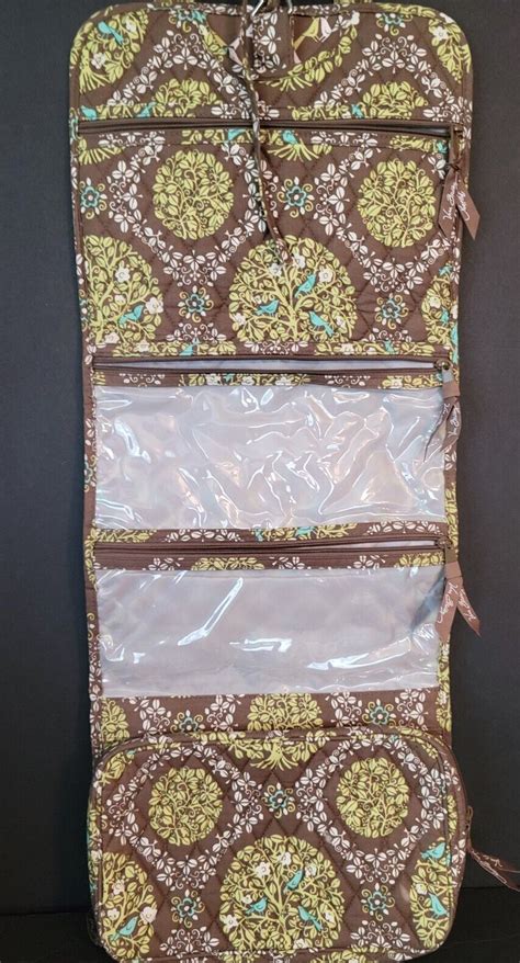 Vera Bradley Fold Up Hanging Travel Cosmetic Jewelry Gem