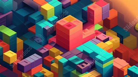 Colorful Square Geometric Powerpoint Background For Free Download ...