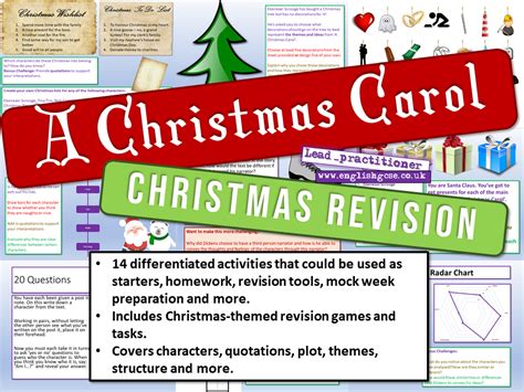 A Christmas Carol Revision Teaching Resources