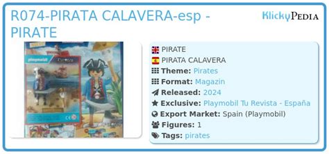 Playmobil Set R Pirata Calavera Esp Pirate Klickypedia