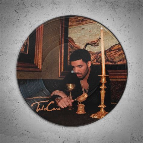 Drake Take Care Poster Printed On The Retro Vinyl Record Etsy