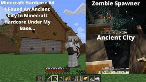 Minecraft Hardcore I Found An Ancient City In Minecraft Hardcore