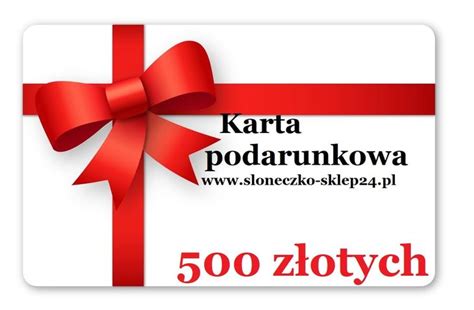 Karta podarunkowa 500 złotych Słoneczko Sklep ERLI pl