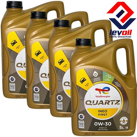 4x5 Liter TOTAL QUARTZ INEO FIRST 0W30 Motoröl ACEA C1 PSA B71 2312 B71