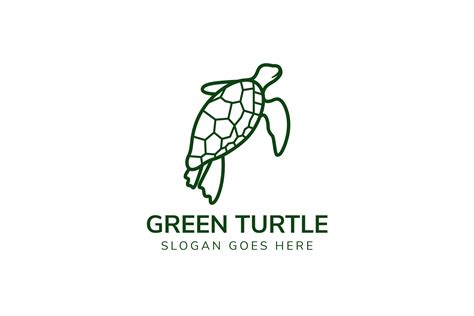 Green Turtle Logo Graphic by noory.shopper · Creative Fabrica