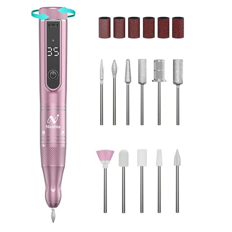 Amazon Niceble Nail Drill With 35 000 RPM LED Nail Lamp Nail