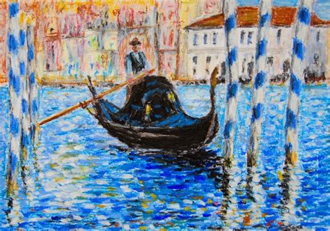 Blue Venice Oil Pastels By Davepuls On Deviantart Oil Pastel