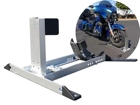 FDB Adjustable Removable Motorcycle Aluminum Wheel Trailer Chock Floor