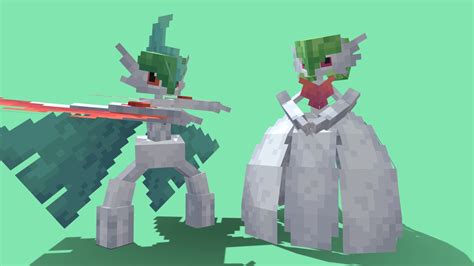 Mega Gardevoir And Mega Gallade Cobblemon D Model By Heavenlypiers