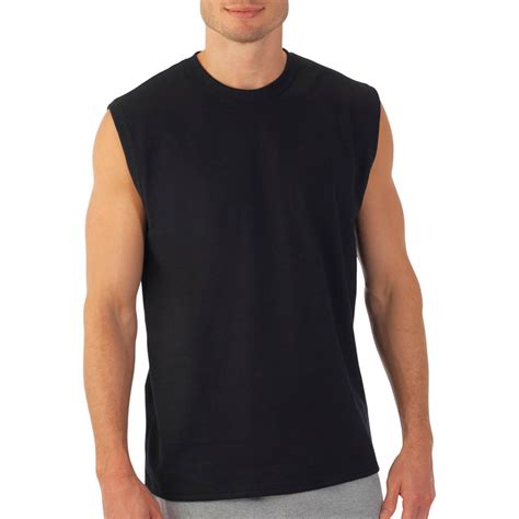 Men S Sleeveless T Shirt Cotton Muscle Tank Top Solid Blank Workout