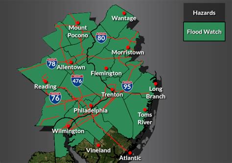 N.J. weather: Flood watch issued for 18 counties, with more heavy rain ...