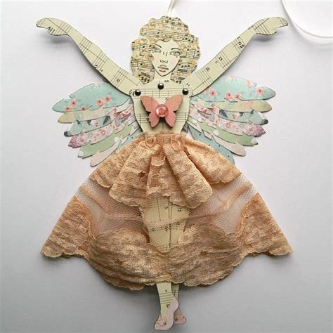 Angel Paper Doll Fairy Paper Doll Jointed Angel Doll Fairy Etsy