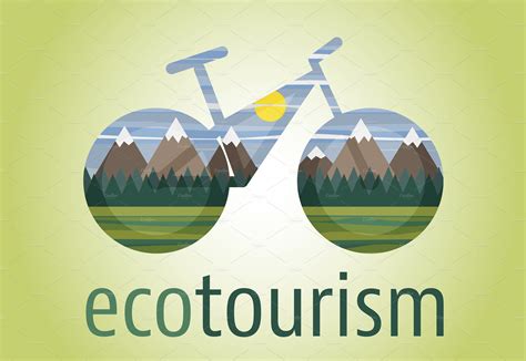 Eco tourism icon and logo | Creative Logo Templates ~ Creative Market