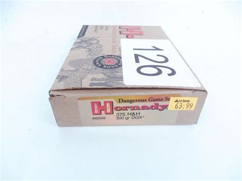 Hornady 375 H&H ammo - GTA Guns and Gear Auctions Inc.