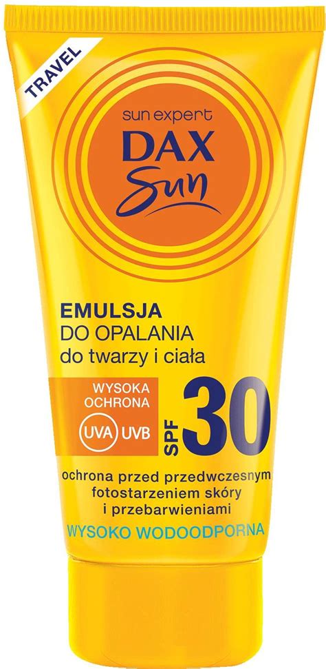 Dax Sun Travel Emulsja Do Opalania Do Twarzy I Cia A Spf Ml