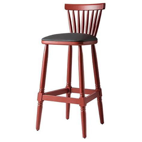 Classic Wooden Bar Stool Bar Chair with Backrest | Durable | Comfortable