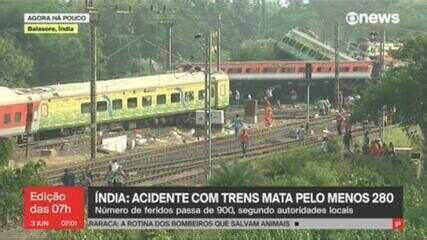 Sobe para 288 o número de mortos em acidente de trem na Índia Mundo G1