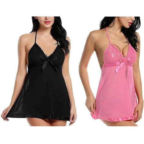 Buy Fashion Bones Baby Doll Nightwear Robe Kimono Lingerie Negligee Sleep Dress Bra