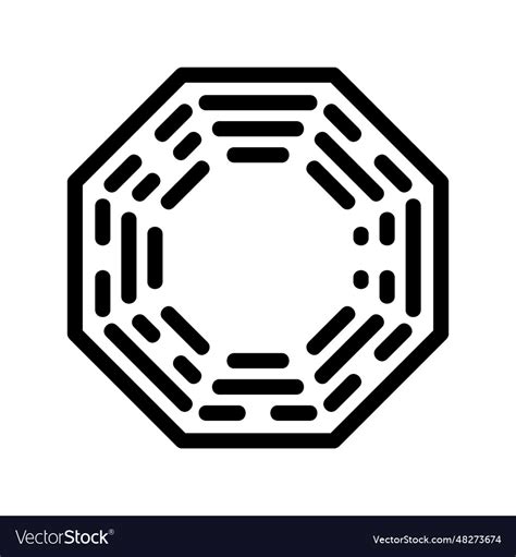 I ching icon Royalty Free Vector Image - VectorStock