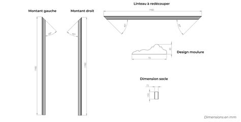 Chambranle De Porte Avec Moulure Nordlinger