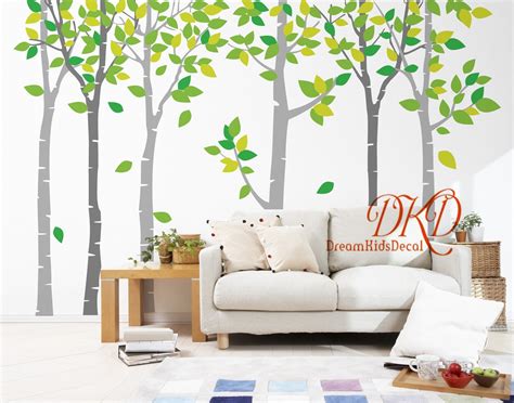 Birch Tree Wall Decal Nursery Wall Decal Vinyl Sticker for - Etsy