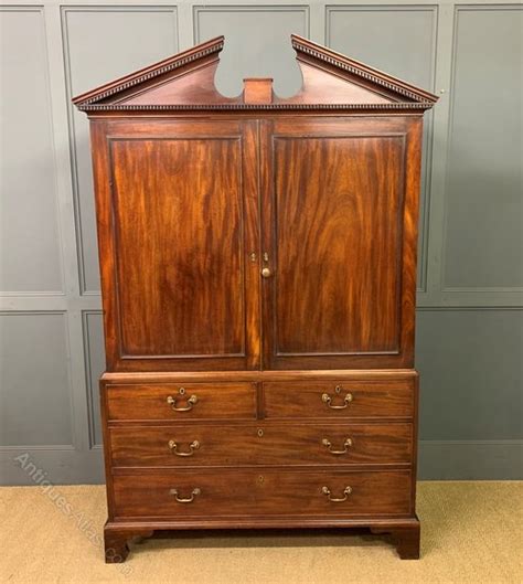 Georgian Mahogany Linen Press Antiques Atlas