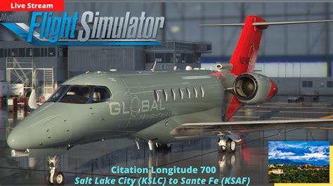 MSFS 2020 Cessna Citation Longitude Salt Lake City Utah KSLC To