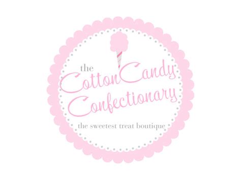 Cotton Candy Logo Sweet Logo Custom Logo Logo Designer Premade Logo