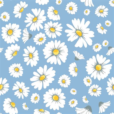 Blue Daisy Desktop Background