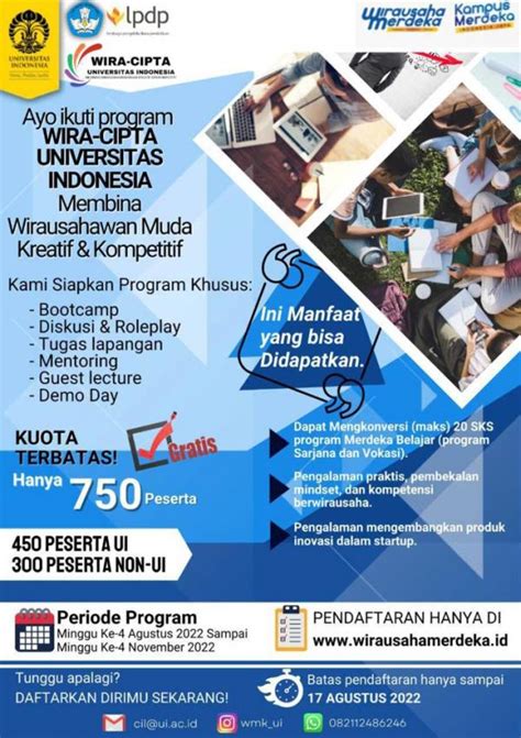 Sosialisasi Program Wirausaha Merdeka Wira Cipta Universitas Indonesia