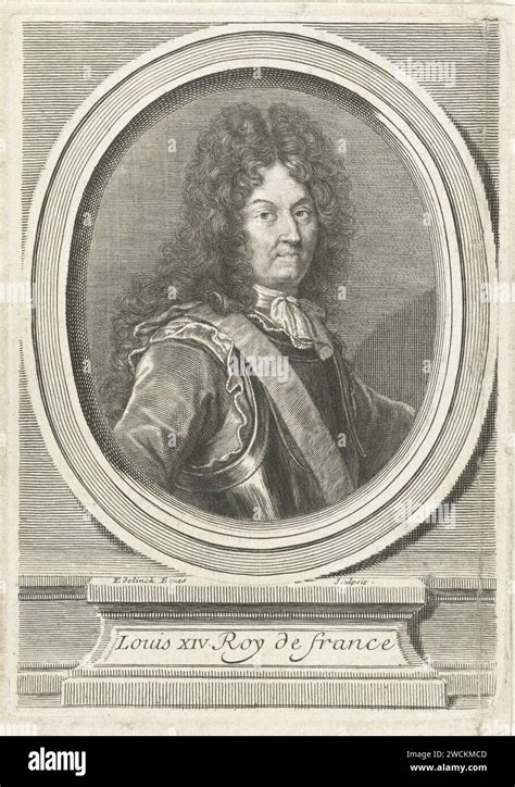 Portrait Of Lodewijk XIV Gerard Edelinck 1666 1707 Print