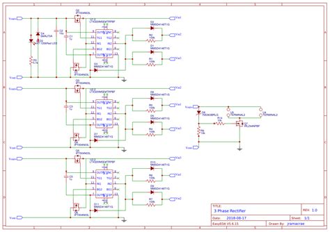 3 phase Bridge Rectifier - OSHWLab