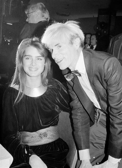 Brooke Shields And Andy Warhol At A Benefit For Eclectic Vibes