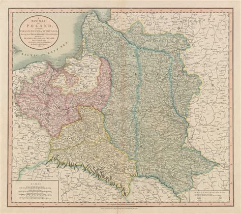 A New Map Of Poland And The Grand Duchy Of Lithuania Shewing Their