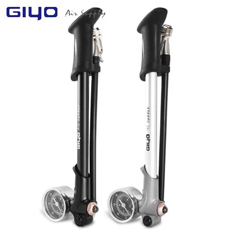 Giyo Bicycle Pump With Gauge High Pressure Hand Mini Pump Hose Air