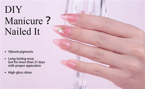 Amazon Imtiti Nude Gel Nail Polish Pcs Neutral Jelly Light Pink Color Burgundy