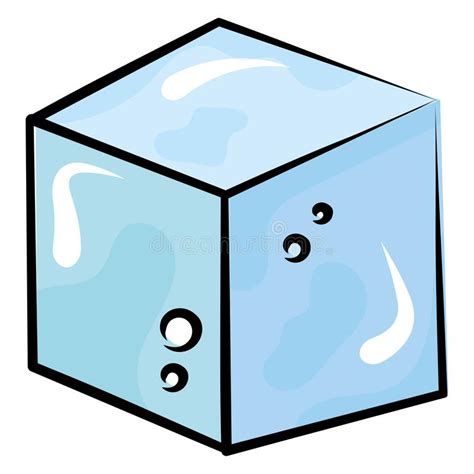 Esbozo Aislado De Un Vector De Cubo De Hielo Ilustraci N Del Vector