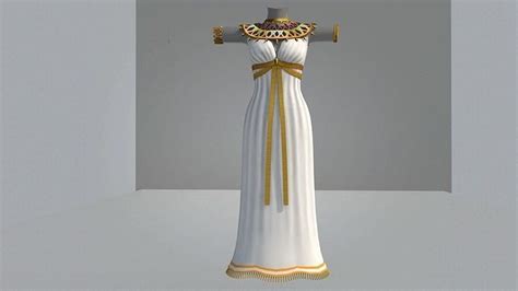 ancient Egyptian sumer priestess cartoon costume suit 3D model | CGTrader