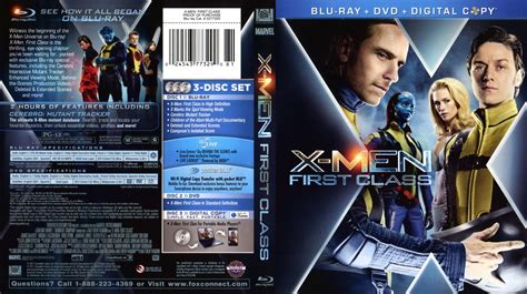 X Men First Class Movie Blu Ray Scanned Covers X Men First Class