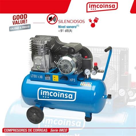 Compresor Monofásico IMCOINSA 3HP 50L Imco TIENDA ONLINE