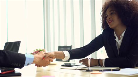 African Business Woman Hand Shake Stock Footage SBV 338599945 Storyblocks