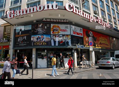 Gaumont cinema Champs Elysees Paris France Stock Photo, Royalty Free ...