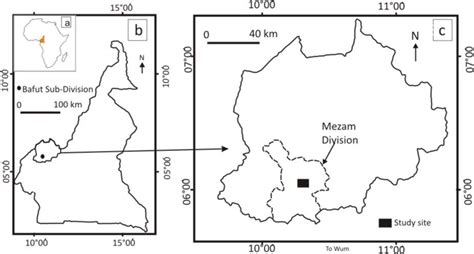 Figure 1 Location Map Of Study Area A Administrative Location Of