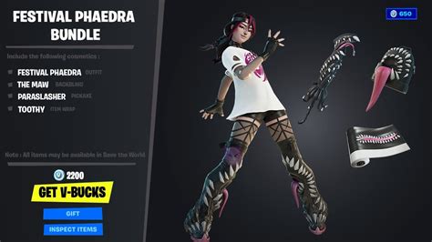 NEW Fortnite Festival Phaedra Bundle Full Showcasing Festival