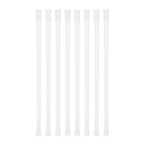 8 Small Tension Rods 15.7 inch to 28 inch Spring Extendable Curtain ...